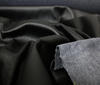 Schwarz Lederimitat bi-elastisch auf Interlockjersey Stoff
